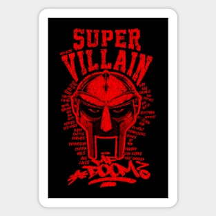 Villain MF Doom Red Magnet